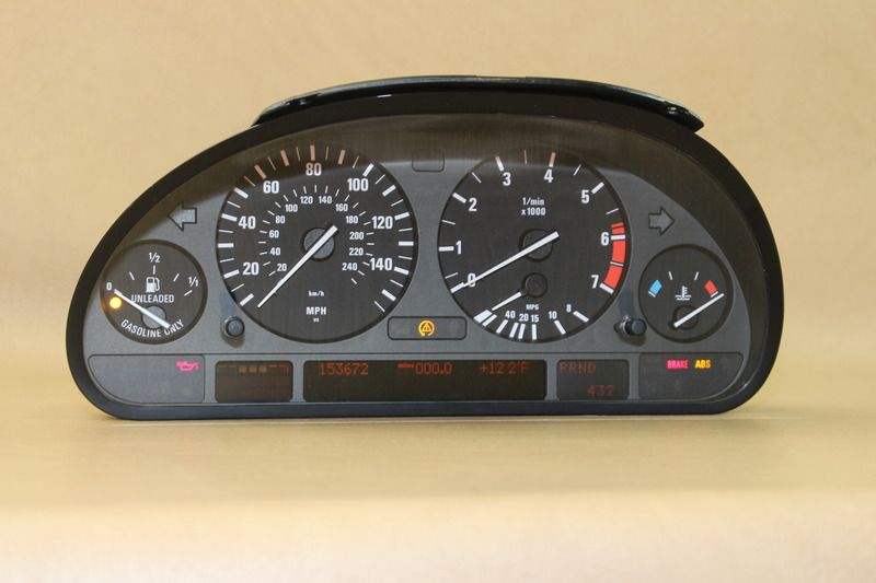 Sell 9701 BMW 740iL 7 SERIES INSTRUMENT CLUSTER SPEEDOMETER GAUGES 6